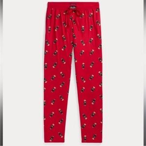 Polo Ralph Lauren Polo Bear Holiday Drawstring Pajama Pants Size Medium
